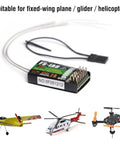 FS-iA6 6-Channel 2.4GHz RC Receiver With Dual Antennas for RC planes, helis, drones, easy setup, strong anti-interference technology