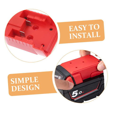 Lithium Battery Adapter Conversion Kit for Power Tools Easy DIY Install Power Connector installation and simple design shown