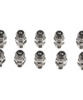 10 Pack Metric M6X1mm Straight Hydraulic Grease Fitting Zerk Nipples 201 Stainless Steel High Hardness Rust Proof Designed To Withstand Harsh Industrial Environments Keeping Machinery Lubed Up Solid And Running Smooth Like New Gear Today. 10-pack fittings