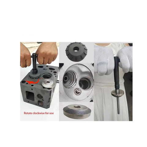 Heavy Duty 45 Degree Hard Alloy Valve Seat Grinding Wheel Reamer For Automotive Engine Maintenance Tool 27-40mm Size Range Fits Tough Jobs in use