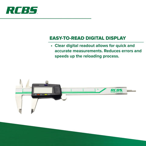 Digital Calipers 0 To 6 Inch For Reloading, Accurate Case And Cartridge Measurements, Precision Digital Caliper For Full Length Sizing, Reliable Tool For Handloaders And Ammo Crafters, Great For 280 Remington