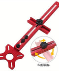 Pro-Grade Aluminum Router Milling Groove Bracket With Base, Adjustable Circle Cutting Jig for precision woodworking.