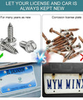 Comparison of Heavy Duty Stainless Steel License Plate Screws And Security Fasteners For Cars Trucks And Suvs Rustproof Tag Mounting Kit.