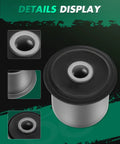 Front Lower Control Arm Bushing For Jeep Cherokee 1984 Through 2001 Replacement Kit K3128 With Quiet Ride And Durable Wear Resistant Performance For Smooth Handling And Easy Bolt In Fit, black rubber bushing