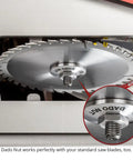 Dado Nut Replacement For SawStop Table Saws With One Piece Arbor Nut And Washer Full Thread Engagement Easy Install