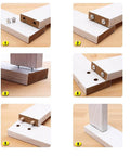 Diagram showing Pro Grade Dowel And Tenon Center Transfer Plugs Set For Accurate Hole Transfer And Center Marking assembly steps.