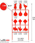 Nine Target Heavy Metal Spinner Set For Pellet Guns And Air Rifles With Animal Silhouettes Auto Reset Backyard Shooting Gear