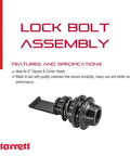 Lock Bolt Assembly For 6 Inch Combination Square Head With Starrett Compatibility, secure locking and easy replacement, front view