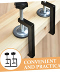 Rattan Furniture Clamp 2 Pack For Patio And Sectional Sofas, Wicker Chair Fasteners shown securing wood beam