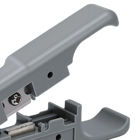 Hilitand Compact Wire Stripper And Cutter Tool With Durable Sk5 Steel Blade And Strong Abs Body. Efficient Dual Function Design, close-up view.