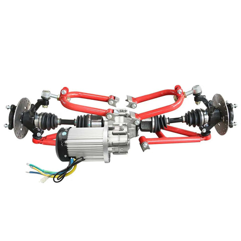 Beefed Up 60V 2500W Brushless Motor Kit With CV Axle Shaft Rear Swingarm Differential Controller And 5000RPM For DIY 4WD Golf Carts