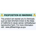 California Proposition 65 warning label related to 63/37 Rosin Core Tin Lead Solder Wire containing lead.