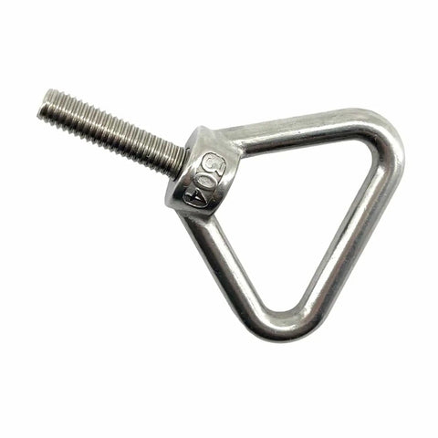 Triangle Lifting Eyebolt 8mm Thread 30mm Long Shank 304 Stainless Steel Anti Corrosion Wear Resistant Heavy Duty Tough As Nails Lifting Eye Bolts For Machines Marine Indoor Outdoor Use 4 Pack