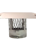Built Tough 316 Stainless Steel Chimney Liner Tee Kit With Heavy Duty Insulation Blanket And Smooth Flex Connector For Masonry Chimneys 6 Inch By 25 Feet UL1777 Certified chimney cap with mesh and stainless steel finish.