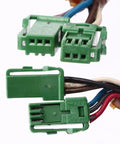 Solid Grip CVT Transmission Valve Body Featuring Knockout JF011E RE0F10A Replacement wiring connectors with green plastic housing.