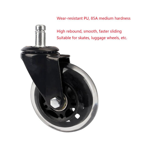 8 Pack Inline Skate Wheels Set 76mm 80mm 90mm 100mm 110mm With Bearings 85A Hardness For Indoor Outdoor Use Durable Replacement Wheels