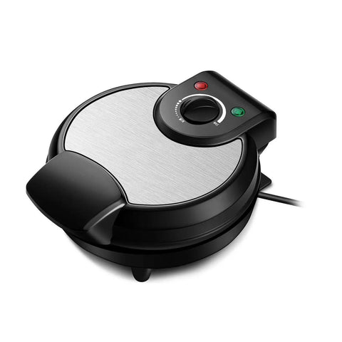Fonowx Electric Waffle Maker And Sandwich Press 1200W Nonstick Plate with lid and control panel, compact design.
