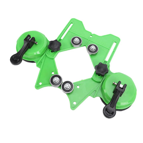 Get Your Own Keenso Hole Saw Kit With Dual Suction Cups For Drilling Tiles Glass Stone And Marble No Skip Design For Pros Who Rock the drill game today. green plastic dual suction tile drill guide with rollers for 4-50mm holes