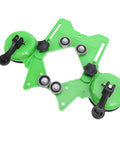 Top Notch 15 Piece Tile Hole Saw Kit With Double Suction Cup Guide For Drilling Ceramic Glass And Porcelain Marble Granite Up To 2 Inches Without Cracking, green suction guide