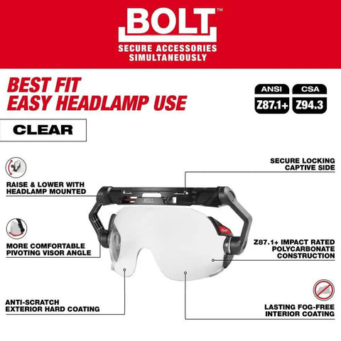 Legit Heavy Duty Clear Dual Coat Lens Eye Visor Built For Tough Yard Jobs And Power Tool Work With Anti Fog Coating And Comfy Black White Adjustable Strap For Solid Eye Protection All Day Long