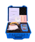 Dead On Reading Digital Leeb Hardness Tester With Beefy Metal Housing And Simple Usb Pc Hookup For Rockwell Brinell Vickers Scale Gauge Job Plus Crisp Backlit Lcd Screen Gear in portable blue case.