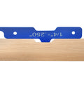 Heavy-Duty Aluminum Router Table Setup Bars Set Of 7 Pieces For Dead-On Woodworking Precision Depth Control And Fence Alignment Compatible With Kreg Systems blue setup bar on wood surface