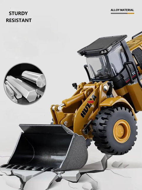 Realistic Mechanical Loader Toy For Kids One Fiftieth Scale Skid Steer Loader Model with alloy material detail