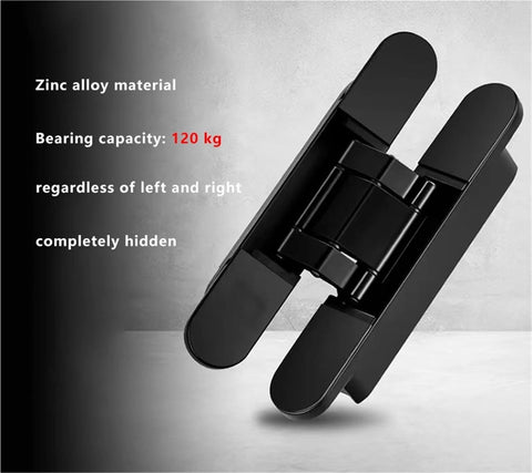Invisible Secret Door Hinge Hidden Three Dimensional Cross Adjustable Hinge For Wooden Doors Concealed Door Hardware