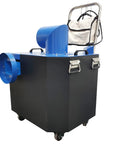 Straight-Up Heavy-Duty Air Duct Dust Collector, 2200W Commercial HVAC Vacuum on wheels for easy transport.