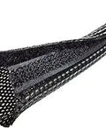 3 Inch Side Entry Braided Cable Sleeve With Hook And Loop Fastener 100 Feet Black for cable management