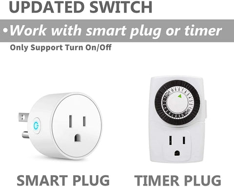 Updated switch for under cabinet LED light strip 12 inch plug in slim USB bar 6000K cool white for kitchen cup cupboard workbench.