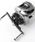 Vaveren Fishing Reel Handle Upgrade Kit Aluminum Alloy Crank Arm Knob Gold Right Hand Lightweight Hollow Machined Body For Smooth Turning And Improved Efficiency With Easy Install Design. Right-hand baitcasting reel handle