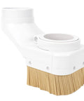 Tough 100Mm Abs Cnc Spindle Dust Shoe Paired With A Snug Fit Brush Hood for dust control in woodworking jobs.