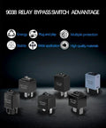 Plug And Play 9038 Relay Bypass Switch Kit Replace 9036 9037 For Domestic GM BMW Audi Chrysler and more, 6 pack display