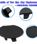 Mazda CX 30 Rear Bumper Tow Hook Eye Cap Cover Black Textured Finish Slick Look Replacement for 2020 2021 2022 2023 Models