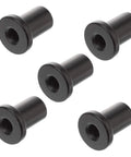 Five Piece Barn Track Spacers Set For Sliding Doors, Flat Track Hardware Wall Mounts, black heavy duty wall supports
