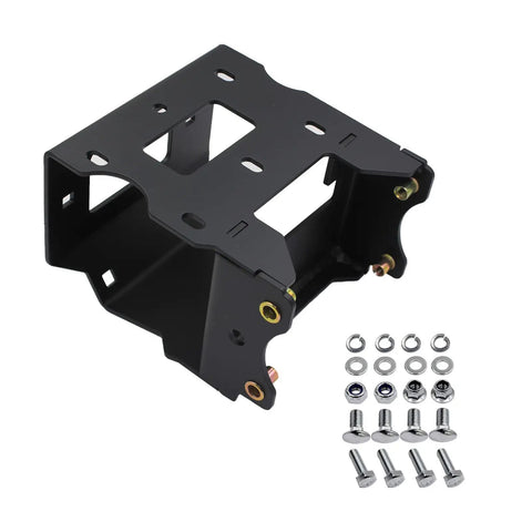 Heavy Duty ATV Winch Mount for Sport ATVs With 2000 to 3600 Lb Winch Capacity, black finish, with bolts and nuts