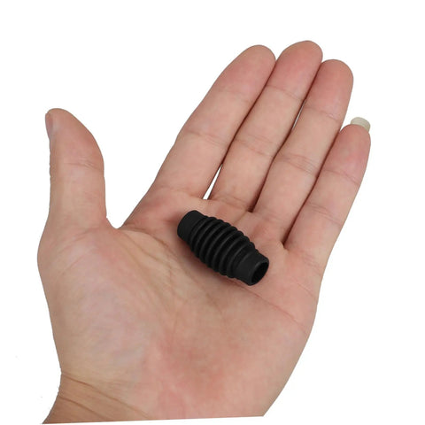 Person holding Heat Resistant Rubber Steam Wand Guard For Coffee Machines, Insulation Sleeve For Burn Prevention And Scald Protection