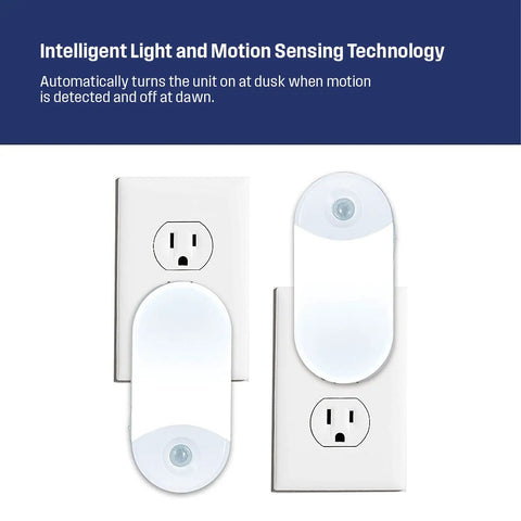 Two 3 Pack 4 in 1 Power Outage Night Light With Motion Sensor Auto Dim Rechargeable Emergency LED Flashlight Plug In sockets
