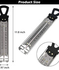 Candy Thermometer With Pot Clip Instant Read Six Stage Deep Fry And Candy Making Gauge showing product dimensions.