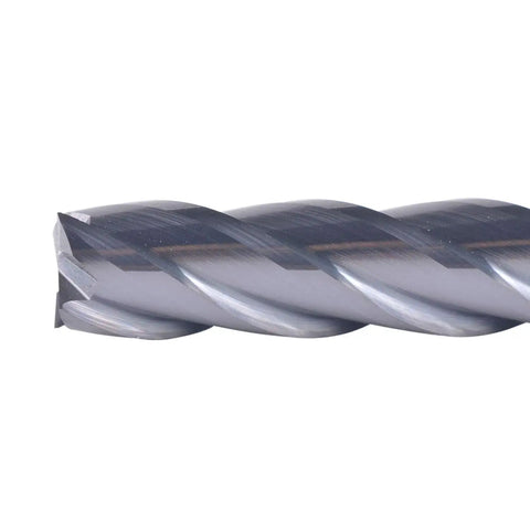 Beast 4 Flute Solid Carbide CNC End Mill Square Nose Router Bit 1 1/4 Inch Shank, 3 Inch Total Length, Upcut TiAlN Coated For Crisp, Smooth Cuts On Wood, Plastic, And Aluminum