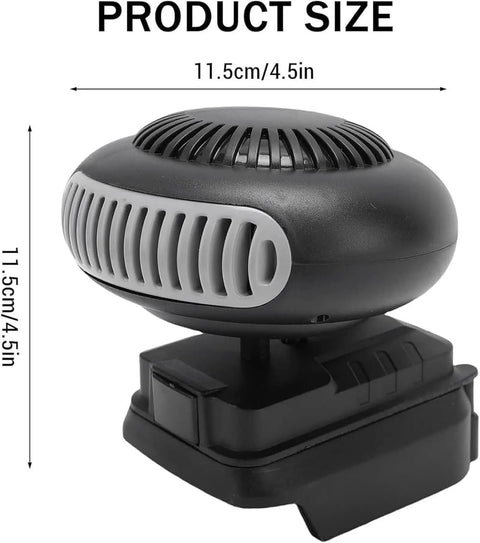 Road Ready Rechargeable Battery Powered Car Heater With Silent Kickin Warmth For Indoor Office And Camping Use Keeps You Toasty Cord Free, 11.5cm size.