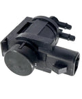 Automotive vacuum hub lock actuator, black plastic with two hose ports for 4x4 hubs