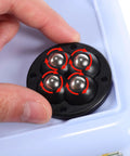 Close-up of Swivel Caster Wheels 360 Degree Rotation Self Adhesive 12pcs Mini showing stainless steel rolling balls and adhesive base.