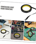 Multiple views of Light Shielding Tape Blackout Tape For Monitors And Windows Blocks Light Pollution And Screen Glare No Light Sneak In