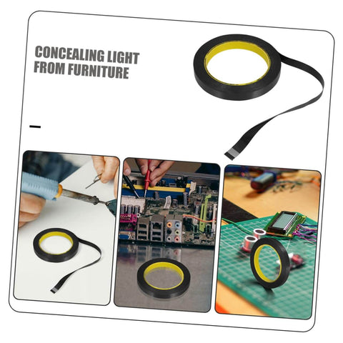 Multiple views of Light Shielding Tape Blackout Tape For Monitors And Windows Blocks Light Pollution And Screen Glare No Light Sneak In