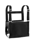 Adjustable Exhibitor Number Harness for 4-H and FFA shows with 1-inch nylon webbing, visible harness front view