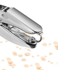 Three Piece Metal Handheld Hole Punch Set With Plastic Handle Includes Different Hole Diameters For Diy Crafts And Tag Making