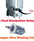 Boost Your Ride On With A 24V RS555 Motor Upgrade, 40000RPM, 23T Pinion, Four Hole Heat Sink, Pure Copper Windings