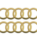 Brass saw blade bushings, 10-pack, 7/8 to 5/8 in, 1.0 mm thick